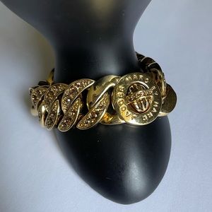 Marc MJ GT Turnlock Katie ChainLink Bracelet Bling Logo
